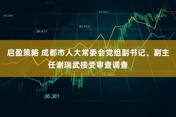启盈策略 成都市人大常委会党组副书记、副主任谢瑞武接受审查调查
